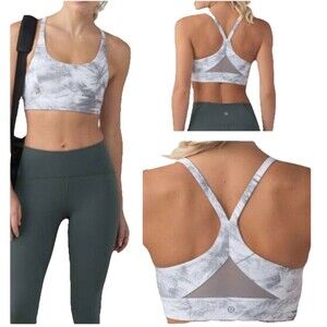 Lululemon Sports Bra Size 6 Train Times Gray No pads